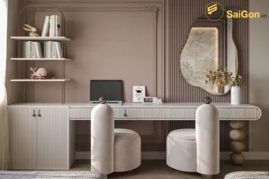 Bàn trang điểm gỗ Hoàng Đạt- BTD002