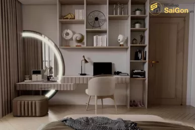 Bàn trang điểm gỗ Hoàng Đạt- BTD003