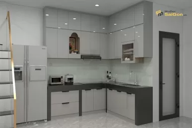 Tủ Bếp Chữ L - TBL041