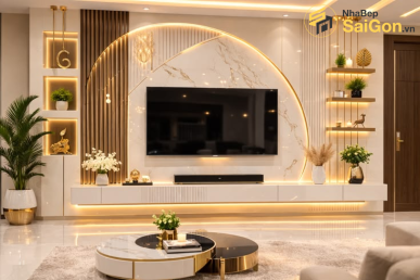 Kệ tivi gỗ hiện đại Hoàng Đạt - TV003