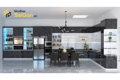 Tủ bếp chữ L - TBL001