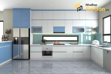 Tủ bếp chữ L - TBL012