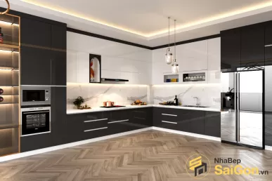 Tủ bếp chữ L - TBL003