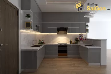 Tủ bếp chữ U - TBU001