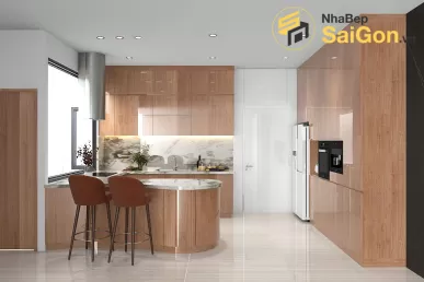 Tủ bếp chữ U - TBU007