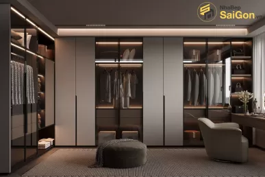 Tủ quần áo gỗ hiện đại TQA002