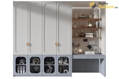 Tủ quần áo gỗ hiện đại TQA010