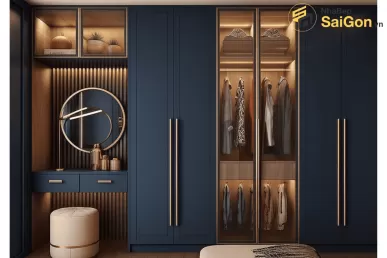 Tủ quần áo gỗ hiện đại TQA015