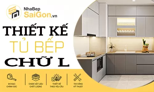 Mẫu Tủ Bếp Chữ L Đẹp – Giải Pháp Tối Ưu Không Gian Bếp Hiện Đại