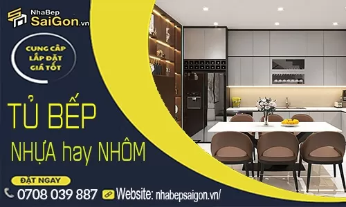 Nên Làm Tủ Bếp Nhựa Đặc Hay Nhôm Kính? So Sánh Chi Tiết Để Chọn Đúng Cho Gia Đình