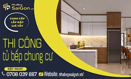 Thi Công Tủ Bếp Chung Cư TP.HCM – Giải Pháp Trọn Gói, Hiện Đại Và Tối Ưu Công Năng