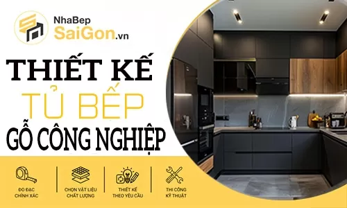 Tủ Bếp Gỗ Công Nghiệp Đẹp – Giải Pháp Nội Thất Hiện Đại, Tiết Kiệm Và Bền Bỉ