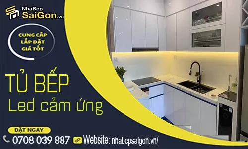 Tủ Bếp LED Cảm Ứng – Giải Pháp Chiếu Sáng Thông Minh Cho Không Gian Bếp Hiện Đại
