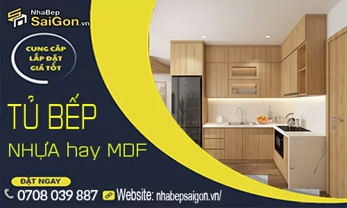 So Sánh Tủ Bếp Nhựa Đặc Và Tủ Bếp MDF – Nên Chọn Loại Nào Cho Không Gian Bếp Hiện Đại?