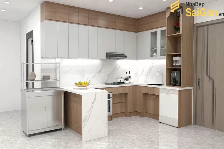 Tủ Bếp Chữ U TBU010 
