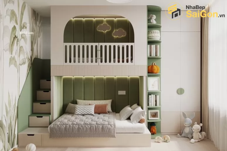 Giường tầng thông minh Hoàng Đạt - GT011