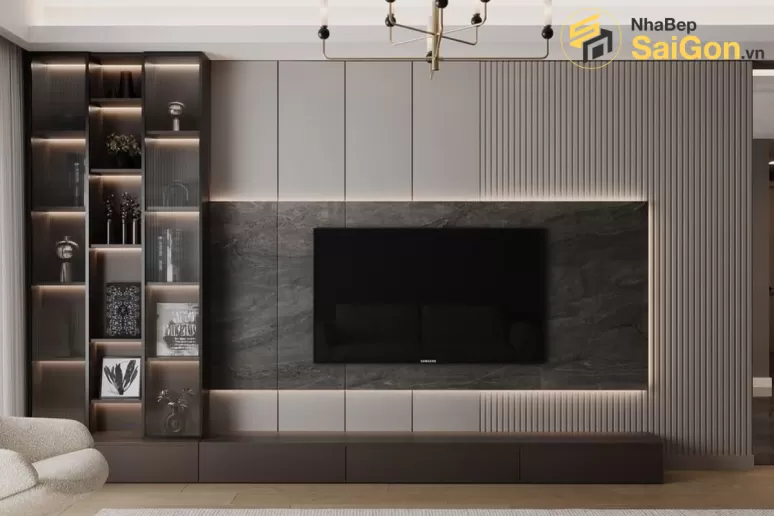 Kệ tivi gỗ hiện đại Hoàng Đạt - TV011
