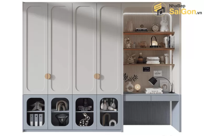 Tủ quần áo gỗ hiện đại TQA010