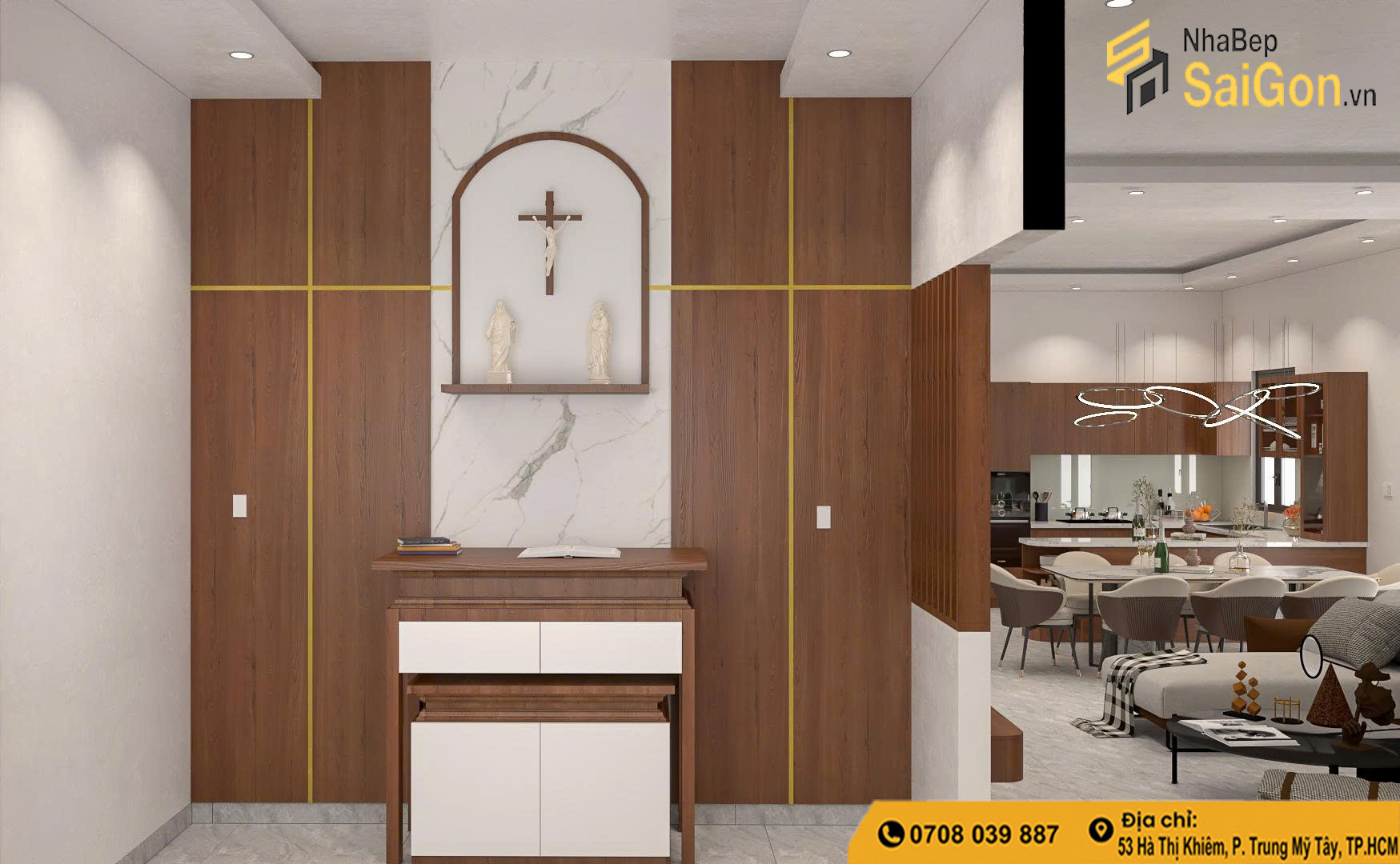 Bàn Giao Tủ Bếp Và Phòng Thờ Tại Tây Ninh Cho Chị Oanh – Không Gian Sống Hiện Đại Và Trang Nghiêm