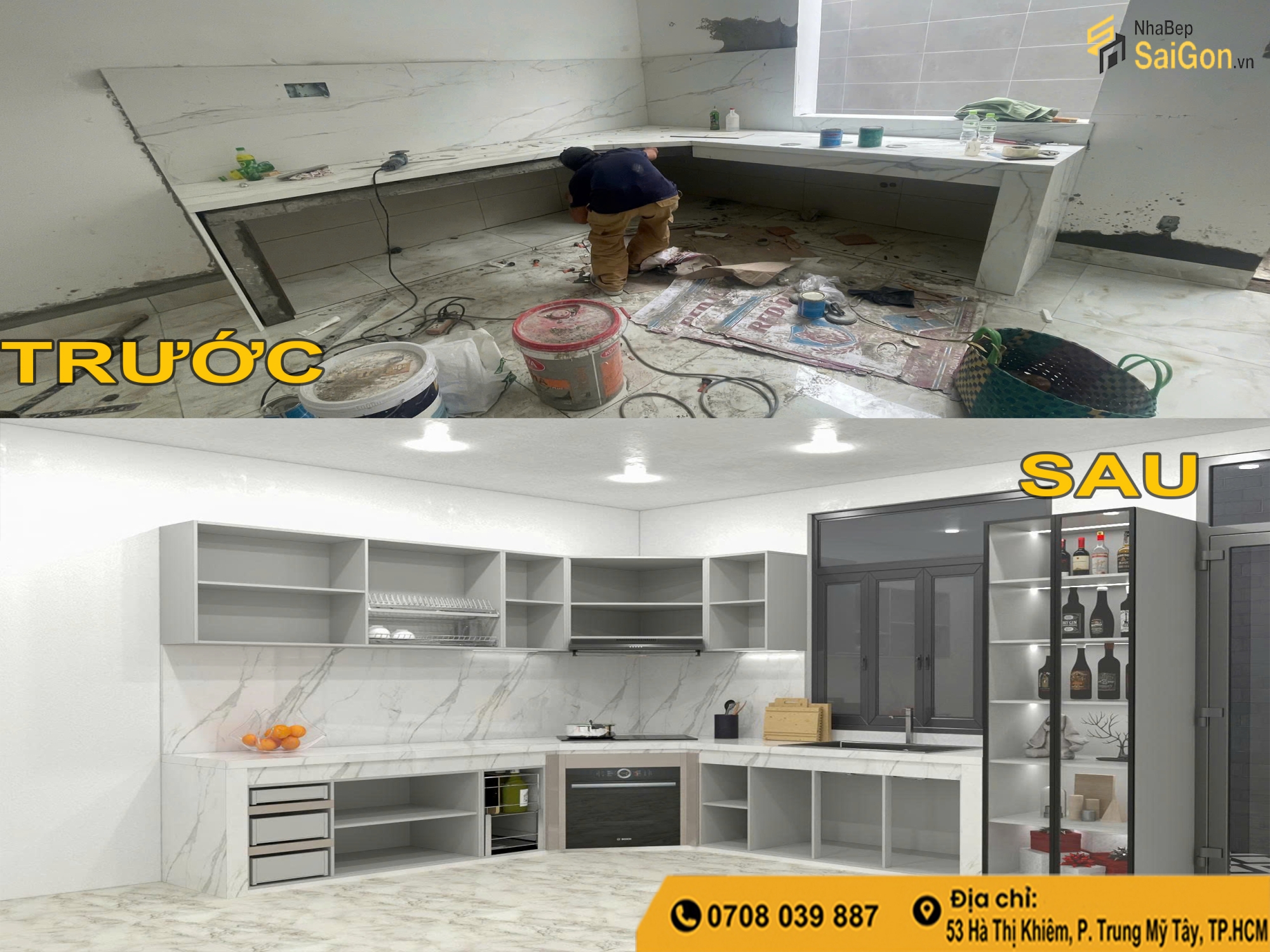 Bàn Giao Nhà Bếp Và Tủ Đồ Cho Anh Hùng Ở Long An – Thiết Kế Hiện Đại, Tiện Nghi Và Tối Ưu Không Gian
