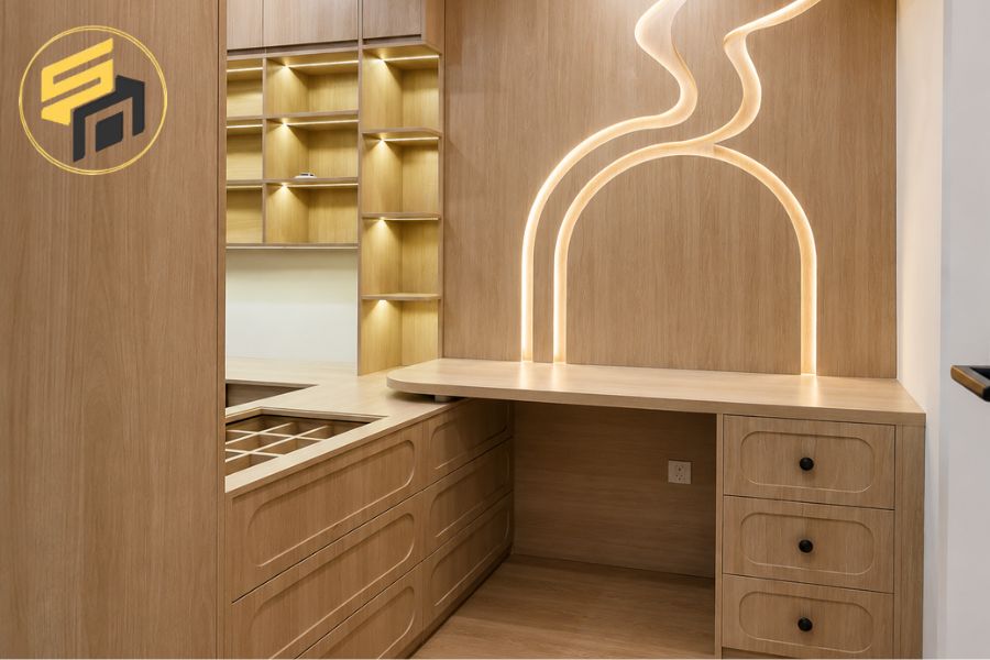 Bàn Giao Thiết Kế Thi Công Nội Thất Trọn Gói Phòng Ngủ Tại Quận 7 – Không Gian Sống Hiện Đại Và Tiện Nghi
