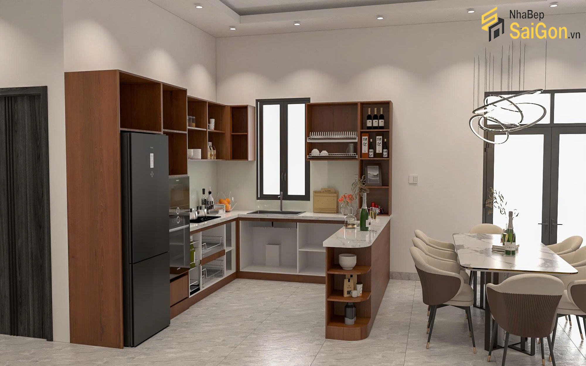Bàn Giao Tủ Bếp Và Phòng Thờ Tại Tây Ninh Cho Chị Oanh – Không Gian Sống Hiện Đại Và Trang Nghiêm