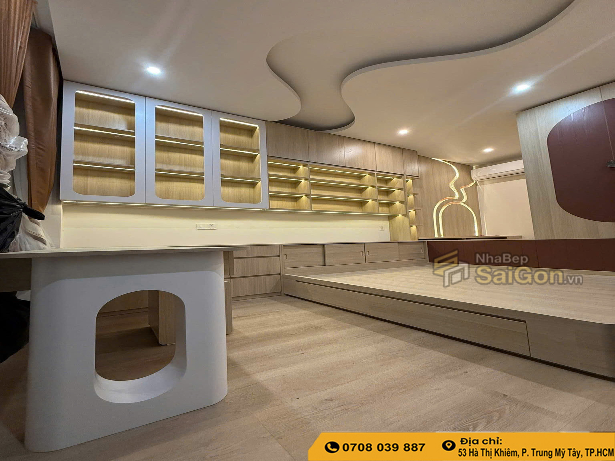 Bàn Giao Thiết Kế Thi Công Nội Thất Trọn Gói Phòng Ngủ Tại Quận 7 – Không Gian Sống Hiện Đại Và Tiện Nghi