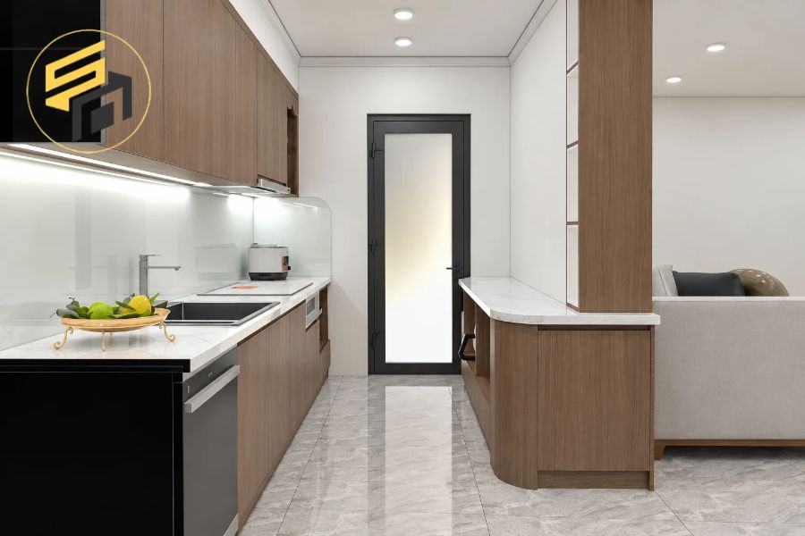 Dự Án Tủ Bếp Chữ I MDF An Cường Cao Cấp Tại Landmark 81