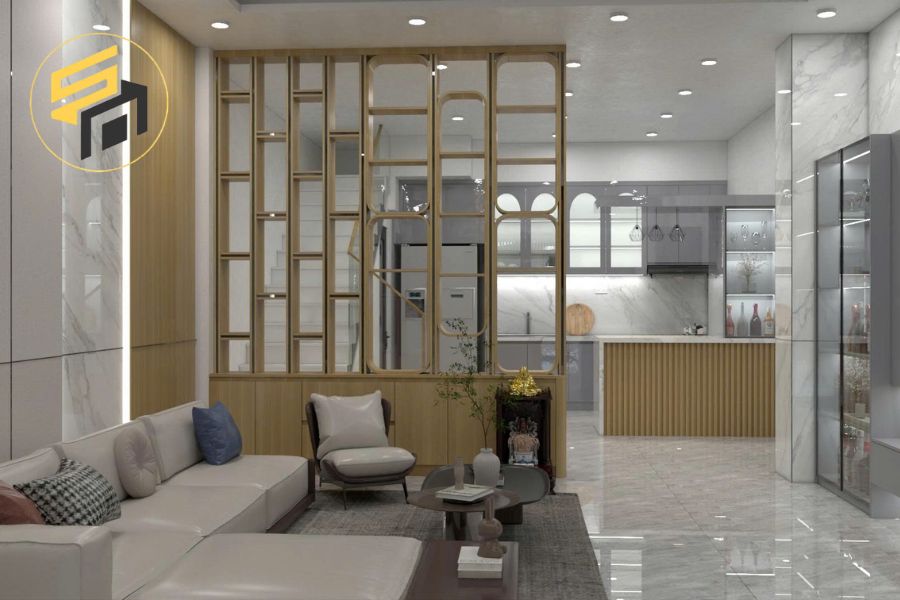 Thi Công Nội Thất Nhà Phố MDF Chống Ẩm Tại Nhà Chị Xoan Bình Dương