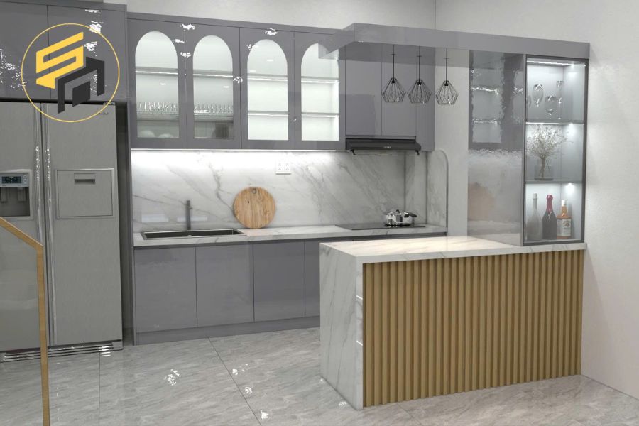Thi Công Nội Thất Nhà Phố MDF Chống Ẩm Tại Nhà Chị Xoan Bình Dương