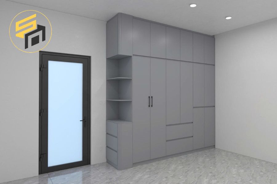 Thi Công Nội Thất Nhà Phố MDF Chống Ẩm Tại Nhà Chị Xoan Bình Dương