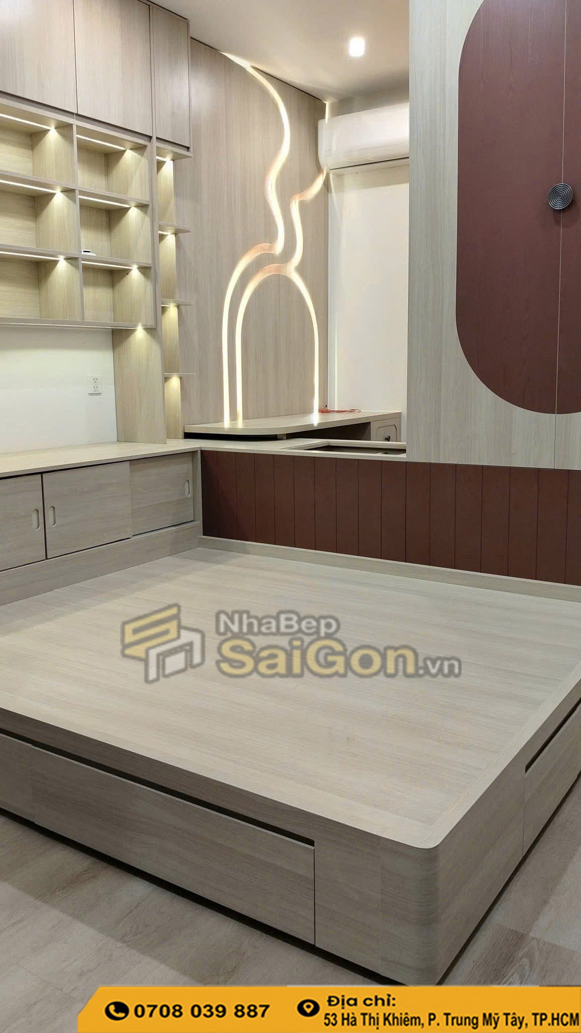 Bàn Giao Thiết Kế Thi Công Nội Thất Trọn Gói Phòng Ngủ Tại Quận 7 – Không Gian Sống Hiện Đại Và Tiện Nghi