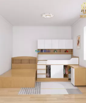 Giường tầng thông minh hiện đại Hoàng Đạt - GT016